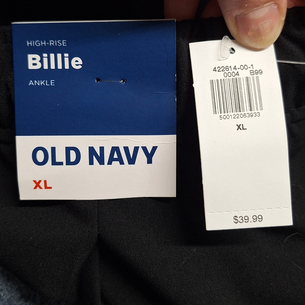 Old Navy High-Waisted "Billie" Straight Ankle Trouser, Size XL, RN#54023 NWT - Picture 3 of 16